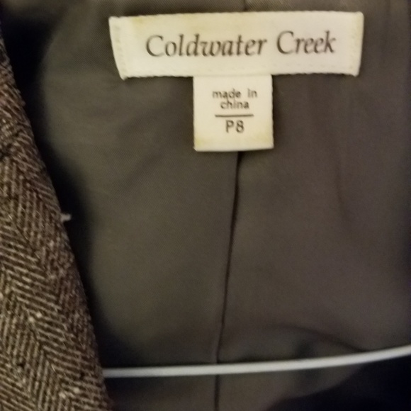 Brown tweed jacket size 8P (petite) - Picture 4 of 5